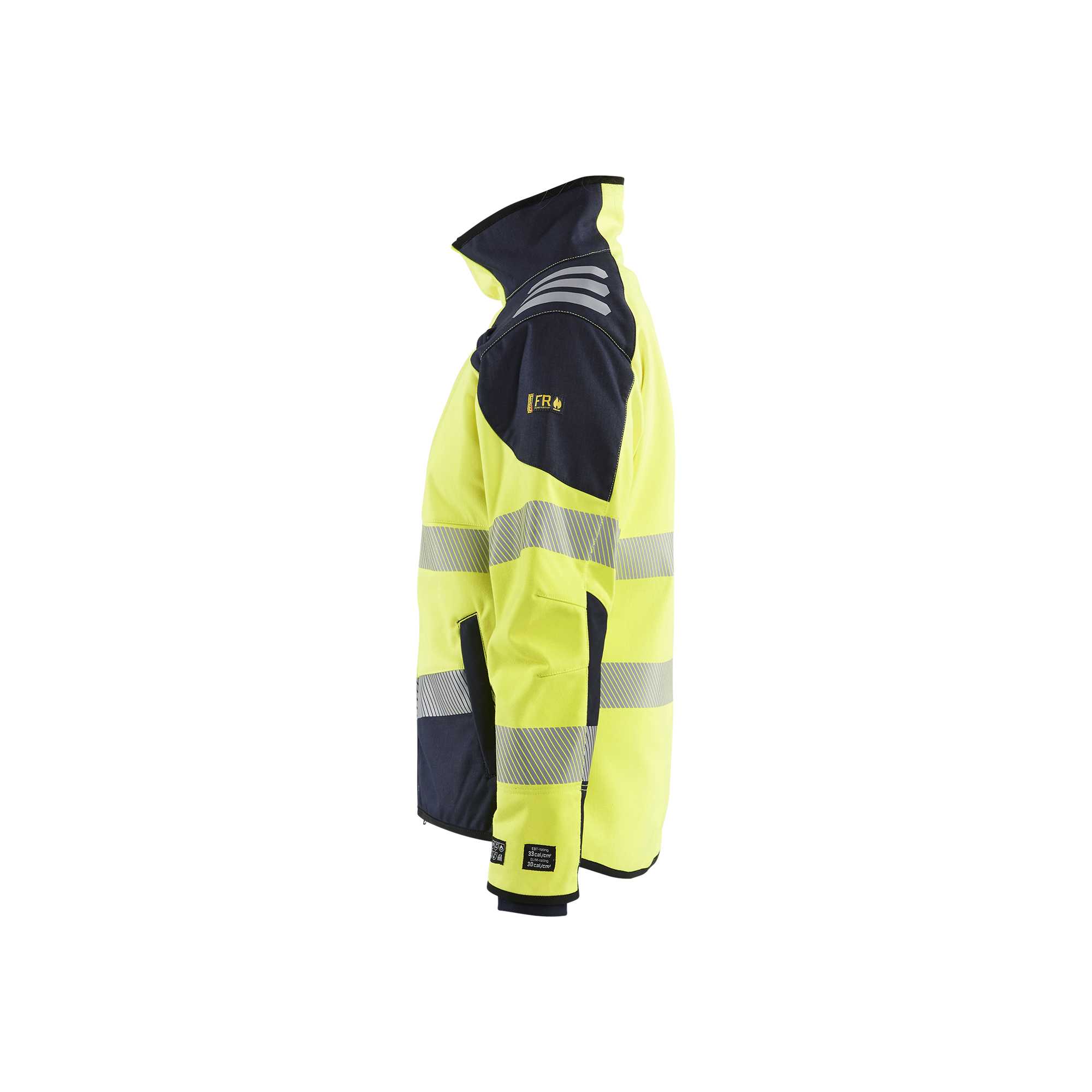 BLAKLADER 44481560 Women's Multinorm softshell Jacket Hi Vis Reflective Softshell Work Jacket WOMEN - Flame Resistant